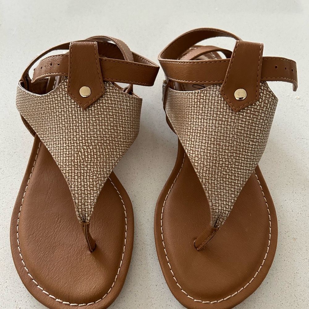 Euro Soft Brown Strappy Sandals